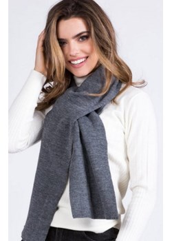 Kamea klasyczny wełniany szalik grafitowy ze sklepu intimiti.pl w kategorii Szaliki i chusty damskie - zdjęcie 187906986