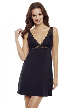 Henderson Ladies Koszulka damska Lilly 36120-99X Czarna (Miseczki usztywniane) ze sklepu intimiti.pl w kategorii Koszule nocne - zdjęcie 187907036