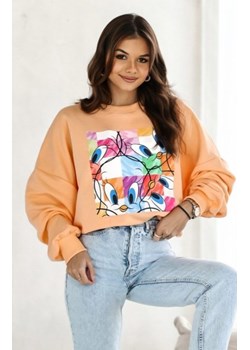 Oversizowa bluza damska Tweety Nowy brzoskwinia ze sklepu intimiti.pl w kategorii Bluzy damskie - zdjęcie 187907198