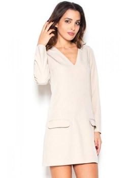 Katrus K373 sukienka beżowa ze sklepu intimiti.pl w kategorii Sukienki - zdjęcie 187907327