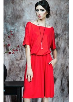 Kasia Miciak design czerwona sukienka ze sklepu intimiti.pl w kategorii Sukienki - zdjęcie 187907557