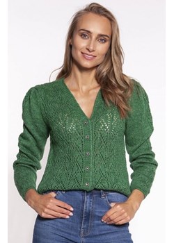 MKM SWE271 rozpinany sweterek damski zielony ze sklepu intimiti.pl w kategorii Swetry damskie - zdjęcie 187907599