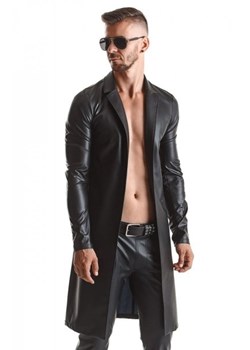 Męski płaszcz wetlook RMSergio001 ze sklepu intimiti.pl w kategorii Płaszcze męskie - zdjęcie 187907888