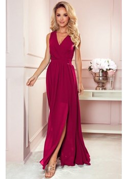 Numoco 362-5 JUSTINE długa suknia z dekoltem i wiązaniem ze sklepu intimiti.pl w kategorii Sukienki - zdjęcie 187908589