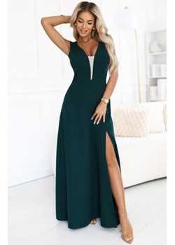 Numoco 648-1 modna suknia maxi podkreślająca sylwetkę z rozcięciem na nogę ze sklepu intimiti.pl w kategorii Sukienki - zdjęcie 187908638