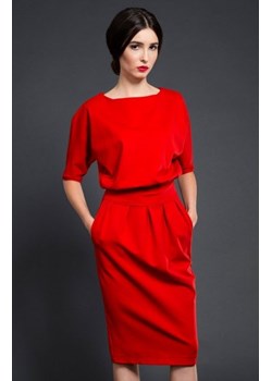 Kasia Miciak design mono sukienka czerwona ze sklepu intimiti.pl w kategorii Sukienki - zdjęcie 187909185