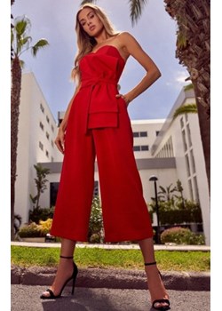 Gorsetowy kombinezon z kokardą czerwony M571 ze sklepu intimiti.pl w kategorii Kombinezony damskie - zdjęcie 187909257