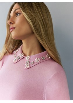 Mohito - Sweter z kołnierzykiem - różowy ze sklepu Mohito w kategorii Swetry damskie - zdjęcie 187909379