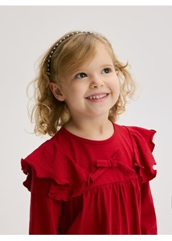 Reserved - Bluzka z falbankami - czerwony ze sklepu Reserved w kategorii Bluzki dziewczęce - zdjęcie 187909529