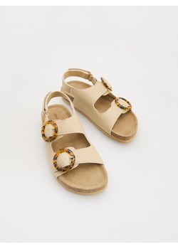 Reserved - Sandały na rzepy - beżowy ze sklepu Reserved w kategorii Sandały dziecięce - zdjęcie 187909659