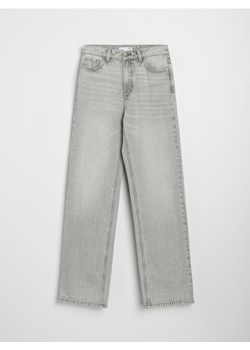 Sinsay - Jeansy wide leg z wysokim stanem - szary ze sklepu Sinsay w kategorii Jeansy damskie - zdjęcie 187910245