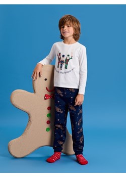 Sinsay - Świąteczna piżama dwuczęściowa z motywem dziadków do orzechów - kremowy ze sklepu Sinsay w kategorii Piżamy dziecięce - zdjęcie 187910257