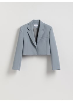 Reserved - Krótka marynarka - granatowy ze sklepu Reserved w kategorii Marynarki damskie - zdjęcie 187910798