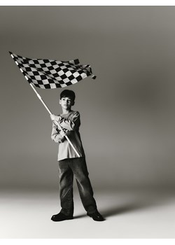 Reserved - Longsleeve Team Alpine F1 - ciemnoszary ze sklepu Reserved w kategorii T-shirty chłopięce - zdjęcie 187910846