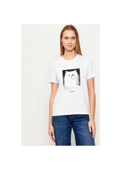 Karl Lagerfeld T-shirt Portrait | Classic fit ze sklepu Gomez Fashion Store w kategorii Bluzki damskie - zdjęcie 187911318
