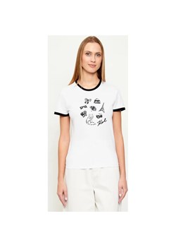 Karl Lagerfeld T-shirt | Regular Fit ze sklepu Gomez Fashion Store w kategorii Bluzki damskie - zdjęcie 187912345