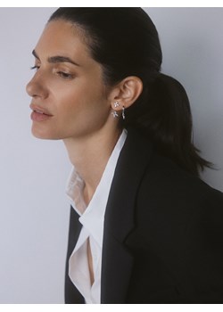 Reserved - Zestaw kolczyków z cyrkoniami - srebrny ze sklepu Reserved w kategorii Kolczyki - zdjęcie 187912667