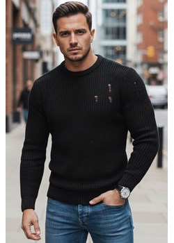 Sweter męski czarny Dstreet WX1991 ze sklepu DSTREET.PL w kategorii Swetry męskie - zdjęcie 187912788