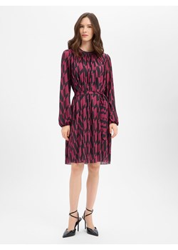 Guido Maria Kretschmer Damska sukienka na co dzień - Susan Kobiety Sztuczne włókno bakłażanowy wzorzysty ze sklepu vangraaf w kategorii Sukienki - zdjęcie 187912799