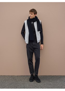 Reserved - Kamizelka z domieszką wełny - jasnoszary ze sklepu Reserved w kategorii Kamizelki męskie - zdjęcie 187913738