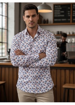 Koszula męska biała Dstreet DX2466 ze sklepu DSTREET.PL w kategorii Koszule męskie - zdjęcie 187913828