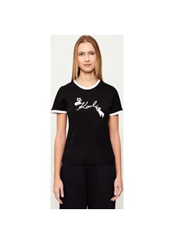 Karl Lagerfeld T-shirt Ikon Signature Choupette | Slim Fit ze sklepu Gomez Fashion Store w kategorii Bluzki damskie - zdjęcie 187914607