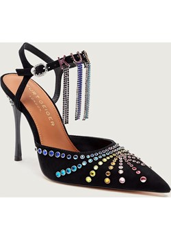 Kurt Geiger Szpilki KURT CRYSTAL | zamsz ze sklepu Gomez Fashion Store w kategorii Czółenka - zdjęcie 187914688