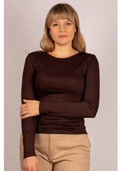 Babell Manati bluzka wiskozowa z długim rękawem brąz ze sklepu kontri.pl w kategorii Bluzki damskie - zdjęcie 187914847
