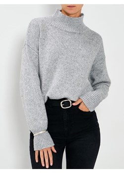 Sinsay - Prążkowany golf - szary ze sklepu Sinsay w kategorii Swetry damskie - zdjęcie 187915747