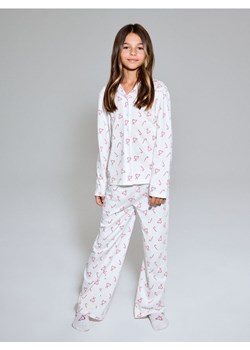 Sinsay - Świąteczna piżama dwuczęściowa z nadrukiem lasek cukrowych - kremowy ze sklepu Sinsay w kategorii Piżamy dziecięce - zdjęcie 187915766