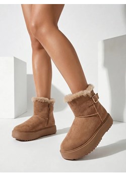 Royalfashion Krótkie buty a'la śniegowce damskie Winter Crest ze sklepu royalfashion.pl w kategorii Śniegowce damskie - zdjęcie 187916007