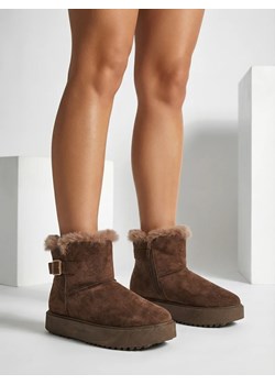 Royalfashion Krótkie buty a'la śniegowce damskie Winter Crest ze sklepu royalfashion.pl w kategorii Śniegowce damskie - zdjęcie 187916059
