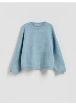 Reserved - Sweter z wełną i moherem - niebieski ze sklepu Reserved w kategorii Swetry damskie - zdjęcie 187917235