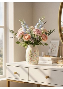 Sinsay - Wazon z kwiatowym motywem - wielobarwny ze sklepu Sinsay w kategorii Wazony - zdjęcie 187917447