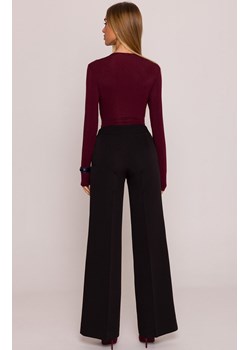 Moe spodnie damskie z szerokimi nogawkami czarne M875, Kolor czarny, Rozmiar L, MOE ze sklepu Primodo w kategorii Spodnie damskie - zdjęcie 187917826