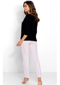 Piżama damska długa Ashley, Kolor czarno-różowy, Rozmiar S, Momenti per me ze sklepu Primodo w kategorii Piżamy damskie - zdjęcie 187917916