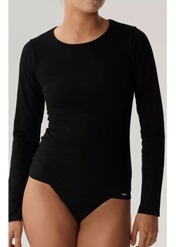 Koszulka damska z długim rękawem BLV-200-CZARNY, Kolor czarny, Rozmiar M, ATLANTIC ze sklepu Intymna w kategorii Bluzki damskie - zdjęcie 187918035