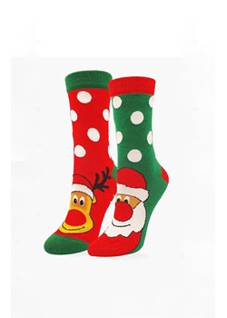 Marilyn świąteczne skarpetki męski Christmass Team, Kolor czerwono-zielony, Rozmiar 41-45, Marilyn ze sklepu Intymna w kategorii Skarpetki męskie - zdjęcie 187918265