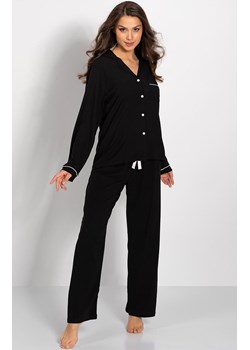 Rozpinana piżama damska Paris, Kolor czarny, Rozmiar L, Momenti per me ze sklepu Intymna w kategorii Piżamy damskie - zdjęcie 187918388