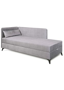 Popielaty tapczan narożny na nóżkach L9-A70 ze sklepu Edinos.pl w kategorii Łóżka i materace - zdjęcie 187918487