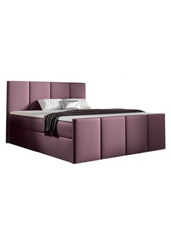 Różowe welurowe łóżko kontynentalne 5 rozmiarów G6-S40 ze sklepu Edinos.pl w kategorii Łóżka i materace - zdjęcie 187918537