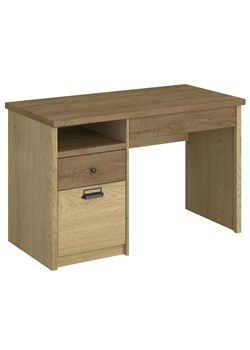 Industrialne biurko z szafką dąb cremona + dąb lefkas R8-D71 ze sklepu Edinos.pl w kategorii Biurka i sekretarzyki - zdjęcie 187918627