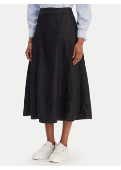 Tommy Hilfiger Spódnica jeansowa WW0WW47730 Granatowy Regular Fit ze sklepu MODIVO w kategorii Spódnice - zdjęcie 187919336