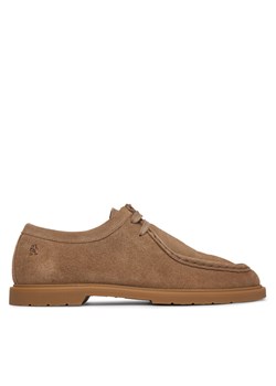 Tommy Hilfiger Półbuty Lightweight Suede Apron Toe FW0FW09262 Beżowy ze sklepu MODIVO w kategorii Półbuty damskie - zdjęcie 187919339