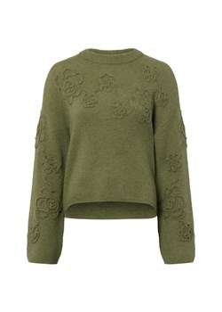 Msch Copenhagen Damski sweter z dzianiny z wełną i alpaką - MSCH Miabelle Hope Kobiety Sztuczne włókno trzcinowy wzorzysty ze sklepu vangraaf w kategorii Swetry damskie - zdjęcie 187919528