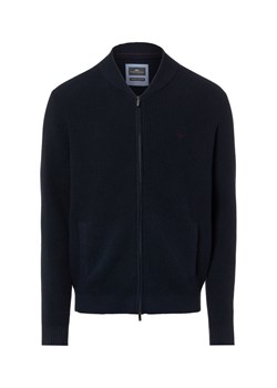 Fynch-Hatton Męski kardigan Mężczyźni Bawełna granatowy jednolity ze sklepu vangraaf w kategorii Swetry męskie - zdjęcie 187919529