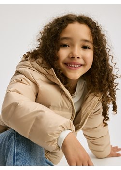 Reserved - Pikowana kurtka z puchem - beżowy ze sklepu Reserved w kategorii Kurtki dziewczęce - zdjęcie 187919676