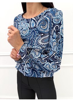 Niebieska Bluzka ze Wzorem Paisley ze sklepu ModnaKiecka.pl w kategorii Bluzki damskie - zdjęcie 187920056