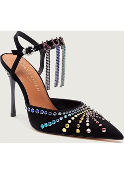 Kurt Geiger Szpilki KURT CRYSTAL | zamsz ze sklepu Gomez Fashion Store w kategorii Czółenka - zdjęcie 187920235