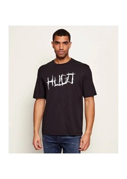 Hugo Blue T-shirt Namerix | Regular Fit ze sklepu Gomez Fashion Store w kategorii T-shirty męskie - zdjęcie 187920315